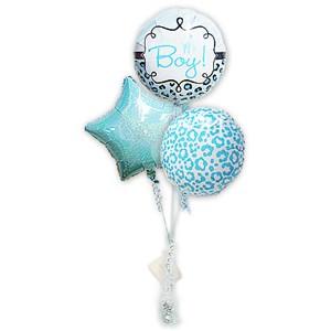 出産祝い 男の子 ベビーギフト 贈り物 プレゼント バルーン電報 ギフト 風船 お祝い アニマル 出...