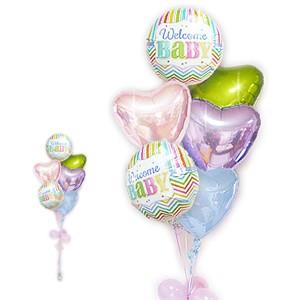 出産祝い 女の子 男の子 ベビーギフト 贈り物 バルーン電報 ギフト 風船 お祝い 赤ちゃん ウェル...