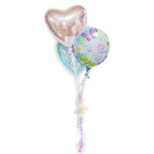 母の日ギフト　母の日バタフライガーデン パステル３バルーンセット