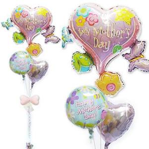 母の日クラスター バタフライガーデン３バルーンセット(169F6)