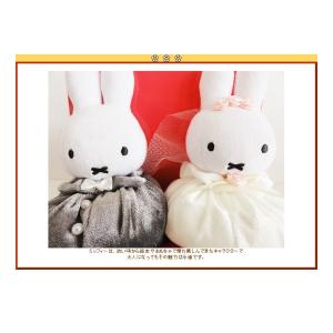 海外輸入 お花柄バルーン ペアのぬいぐるみ電報 結婚式 ぬいぐるみバルーンラッピング ウェディングお手玉ミッフィー洋装