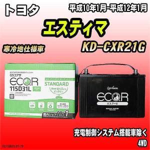 バッテリー GSユアサ トヨタ エスティマ KD-CXR21G 平成10年1月-平成12年1月 EC115D31LST｜wacomjapan