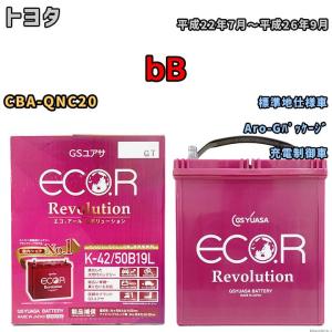 バッテリー GS ユアサ トヨタ ｂＢ CBA-QNC20 Aro-Gパッケージ ERK4250B19L｜wacomjapan