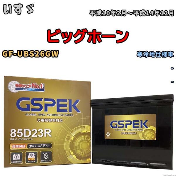 バッテリー デルコア GSPEK いすゞ ビッグホーン GF-UBS26GW - G-85D23R/...