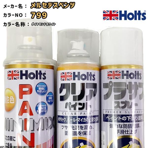 holts ペイントスプレー メルセデスベンツ 799 ダイヤモンドホワイト ホルツ MINIMIX...