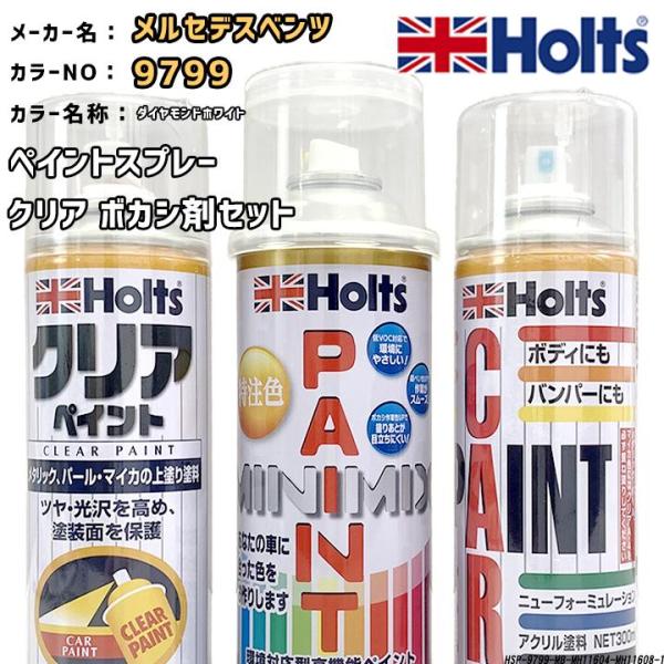 holts ペイントスプレー メルセデスベンツ 9799 ダイヤモンドホワイト ホルツ MINIMI...