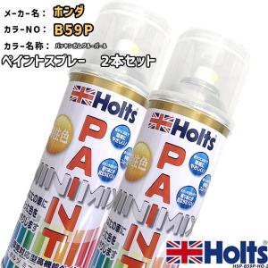 ペイントスプレー 2本セット ホンダ B59P バッキンガムブルーパール Holts MINIMIX