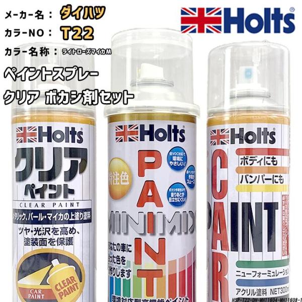 holts ペイントスプレー ダイハツ T22 ライトローズマイカM ホルツ MINIMIX クリア...