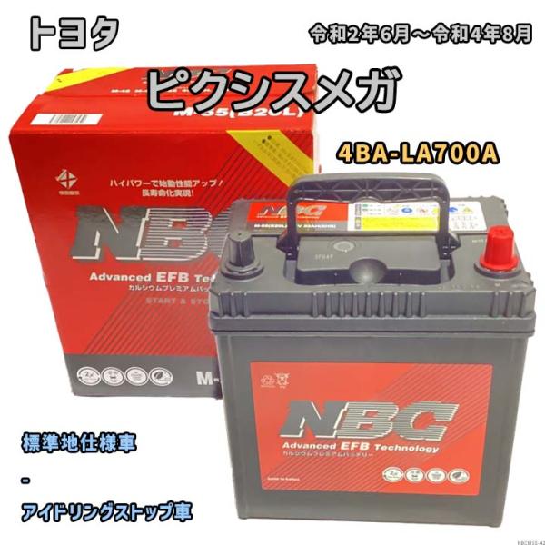 バッテリー NBC トヨタ ピクシスメガ 4BA-LA700A - NBCM55