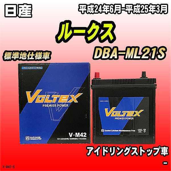 バッテリー VOLTEX 日産 ルークス DBA-ML21S 平成24年6月-平成25年3月 V-M...