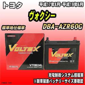 バッテリー VOLTEX トヨタ ヴォクシー DBA-AZR60G 平成17年8月-平成19年6月 V70B24L｜wacomjapan