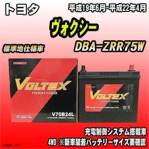 バッテリー VOLTEX トヨタ ヴォクシー DBA-ZRR75W 平成19年6月-平成22年4月 V70B24L｜wacomjapan
