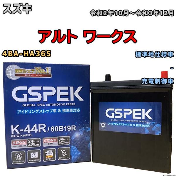 バッテリー デルコア GSPEK スズキ アルト ワークス 4BA-HA36S 令和2年10月〜令和...