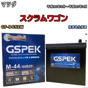 バッテリー デルコア GSPEK マツダ スクラムワゴン GF-DG52W - M-44