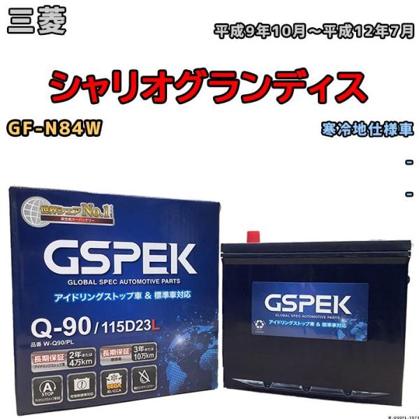 バッテリー デルコア GSPEK 三菱 シャリオグランディス GF-N84W - Q-90