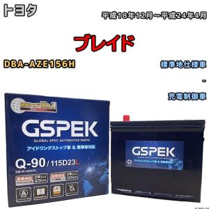 バッテリー デルコア GSPEK トヨタ ブレイド DBA-AZE156H - Q-90｜wacomjapan