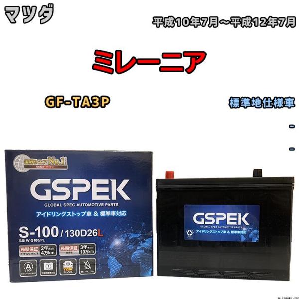 バッテリー デルコア GSPEK マツダ ミレーニア GF-TA3P 平成10年7月〜平成12年7月...