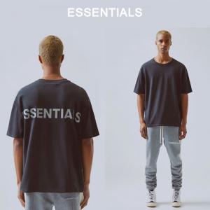 Fear of God フィアオブゴッド FOG ESSENTIALSエッセンシャルズ　ビックtシャツ トップス tシャツ ユニセックス メンズ  半袖 ブラック｜wad-shop