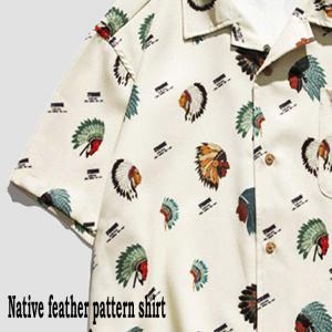 開襟シャツ レースシャツ 透け感 涼しげ おしゃれ オフホワイト アロハ