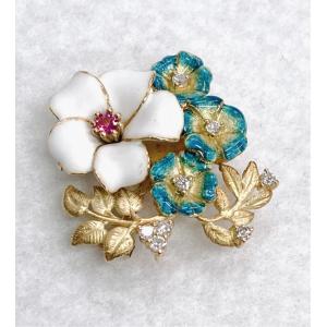 USED】ete エテ ピアス K18/K10 0.6g メレダイヤ/ベビーパール