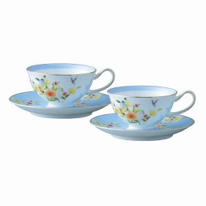 ノリタケ Noritake アミ ティー・コーヒー碗皿ペアセット(金・銀