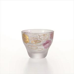 石塚硝子 ISHIZUKA GLASS アデリアグラス ADERIA GLASS 桜水紋酒グラス 6049 90ml 盃 杯｜wadatoki