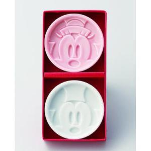 Disney ディズニー 醤油皿ペア 3217-11 小皿  ミッキーマウス Mickey ミニーマウス Minnie