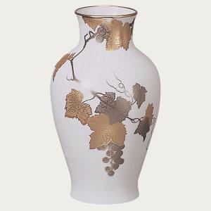 大倉陶園 金蝕ぶどう 36cm花生 12A/1276 1276/12A 花瓶 花器