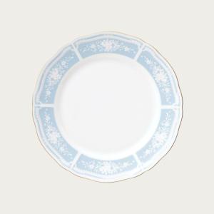 ノリタケ Noritake レースウッドゴールド 18cmプレート 中皿 ブルー