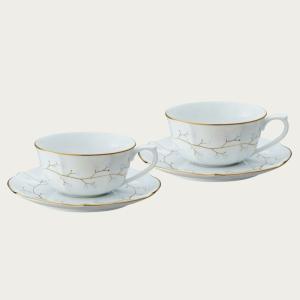 Noritake ノリタケ ホワイトベル カップ＆ソーサーペア 240ml 1747L/P94711 ティーカップ コーヒーカップ｜wadatoki