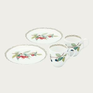 Noritake ノリタケ オーチャードガーデン モーニングペアセット M9715/4911 4911L/M9715 22cmプレート 大皿 マグカップ 375ml