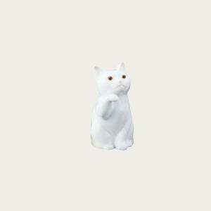 ノリタケ Noritake 置物 招き猫（小）ペアセット 白無地 P45523/AC3623