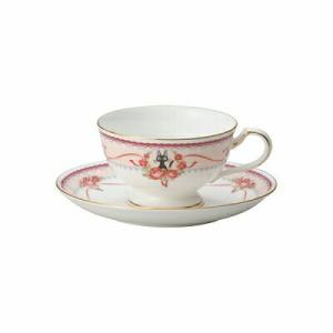 Noritake ノリタケ 魔女の宅急便 ティー・コーヒー碗皿 190cc ジジ 黒猫 カップ&ソーサー ティーカップ コーヒーカップ ピンク MJ97221/H-612L H-612L/MJ…