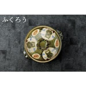 三陶 萬古焼土鍋 9号深鍋 利行窯 魚菜 04127の詳細画像1