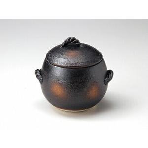 三陶 萬古焼 ダルマ型3合炊きご飯釜 09041 ご飯鍋 土鍋