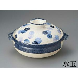 三陶 萬古焼土鍋 9号深鍋 利行窯 花だより ...の詳細画像1
