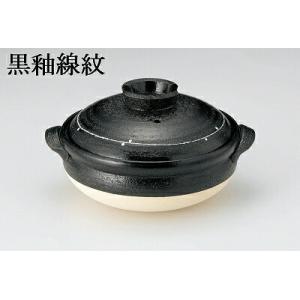 三陶 萬古焼土鍋 9号深鍋 利行窯 花だより ...の詳細画像5