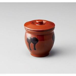 山源陶苑 常滑焼 日本製 陶器製 ミニ壷(ミニかめ) 蓋付き 0.2号 360ml