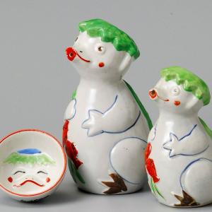 カッパの徳利 国産 美濃焼 河童 かっぱ 徳利 酒器 熱燗 汁次 和食器