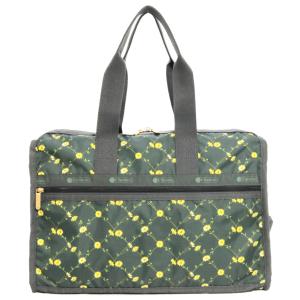 LeSportsac レスポートサック ボストンバッグ 4318 DELUXE MED WEEKENDER HC10 DAISY CROSS GREEN
