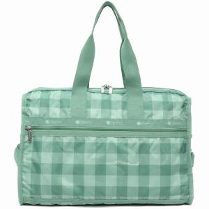 LeSportsac レスポートサック ボストンバッグ 4318 DELUXE MED WEEKENDER HF53 GREEN FIELD GINGHAM