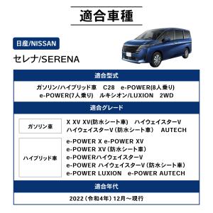 新型 セレナ C28 フロアマット ラゲッジマ...の詳細画像3
