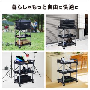 クラフト ワゴン 折りたたみ キャスター付き ...の詳細画像2