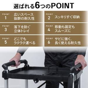 クラフト ワゴン 折りたたみ キャスター付き ...の詳細画像4