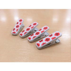 着付けクリップ きものクリップ 梅柄 小4本セット