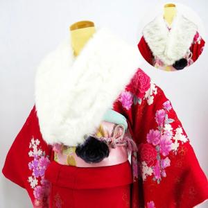 振袖 フェイク ファーショール【アクリル 茶色 ブラウン系 15009】着物 振袖 フェイク ファーショール【アクリル 茶色 ブラウン系 15009】着物