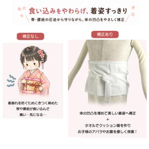 【こども用 補正タオル 紐付き 花ひめ】 七五...の詳細画像1