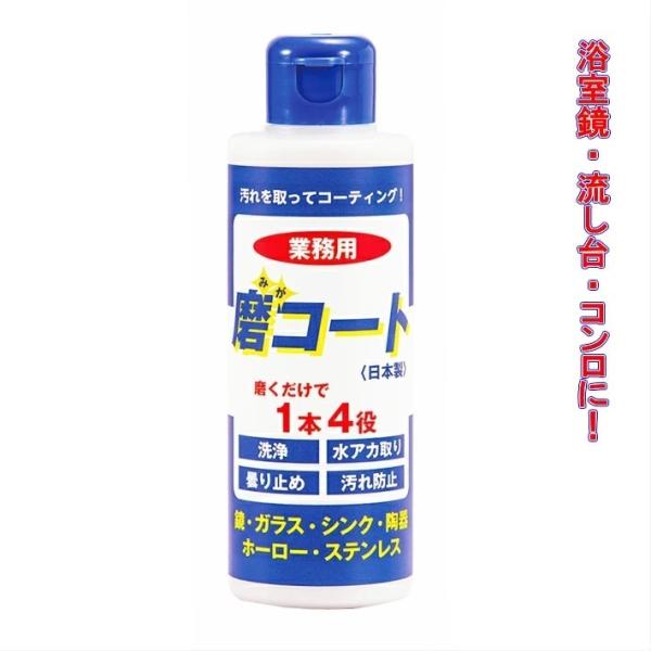 磨コート 1本 業務用 170g みがコート 汚れを取ってコーティング 水アカ取り 曇り止め 汚れ防...