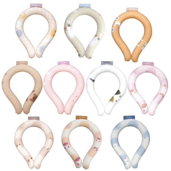 OCRU りぶはあと ねむねむアニマルズ クールリング Sサイズ 全10柄 首回り30cm ネックリ...