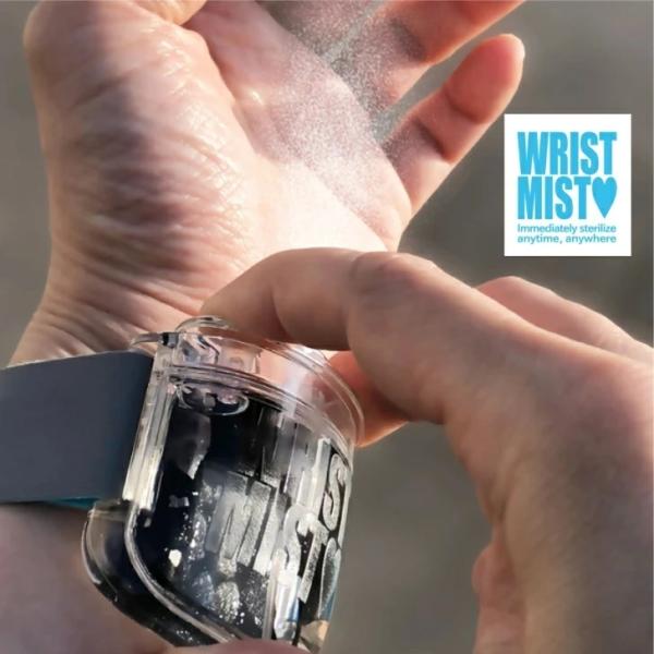 リストミスト 手指消毒 消毒スプレー 携帯用 アルコール消毒 専用補充ボトル付き アルコール噴射 高...